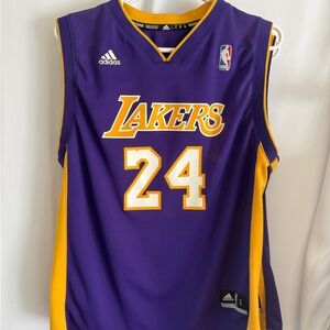 Adidas Purple and Yellow Lakers Jersey
